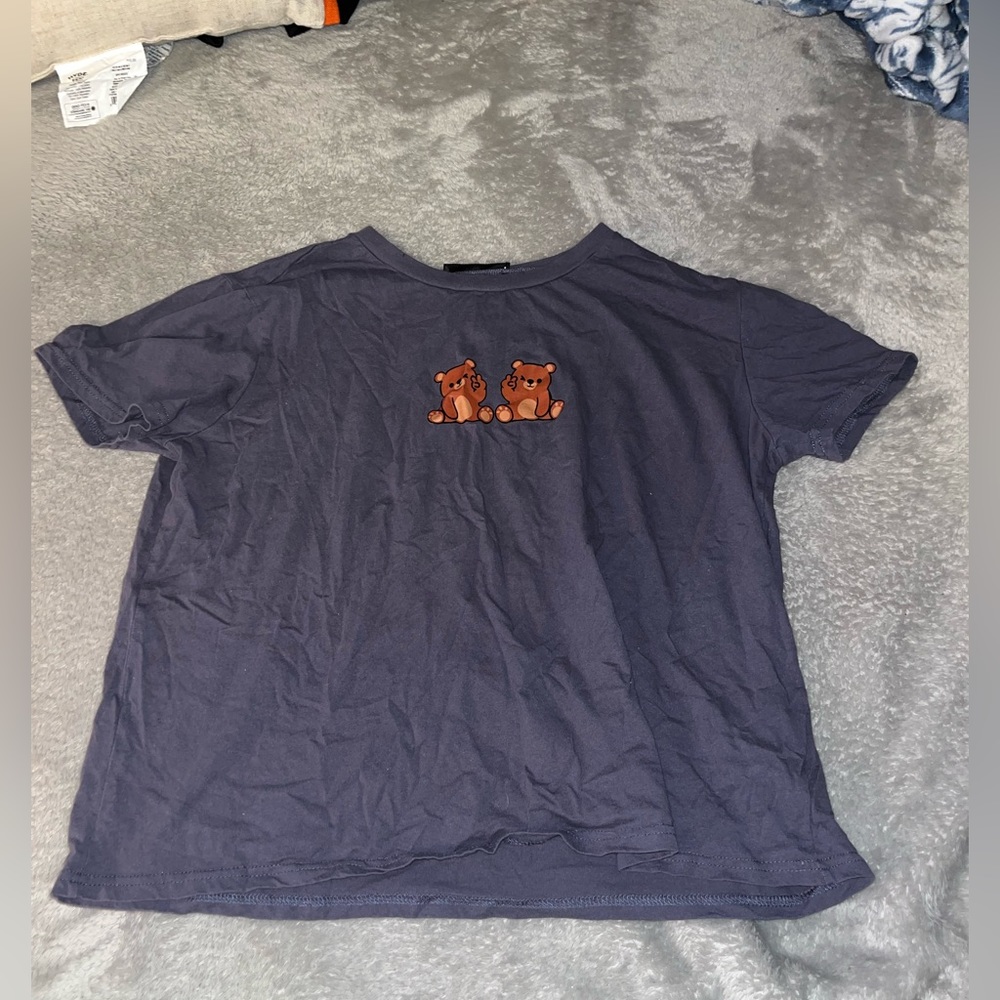 blue tee